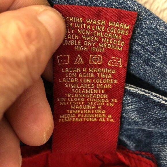 Vintage Sasson Women's Jeans Size 14 36x30 Straight Leg Hustle Blue Classic - Picture 11 of 16